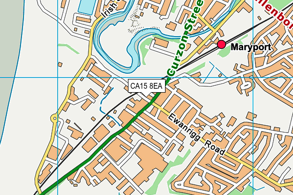 CA15 8EA map - OS VectorMap District (Ordnance Survey)