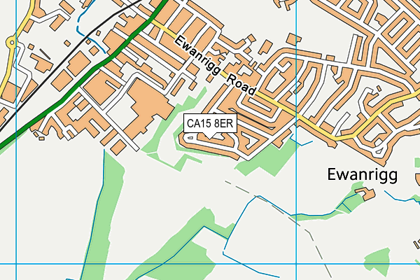 CA15 8ER map - OS VectorMap District (Ordnance Survey)