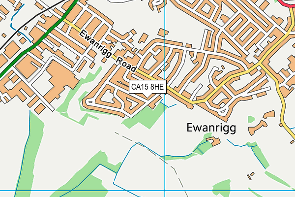 CA15 8HE map - OS VectorMap District (Ordnance Survey)