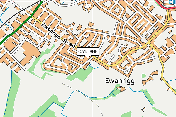 CA15 8HF map - OS VectorMap District (Ordnance Survey)