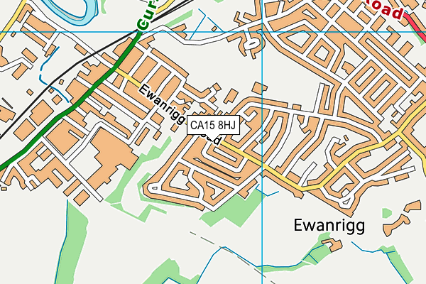 CA15 8HJ map - OS VectorMap District (Ordnance Survey)