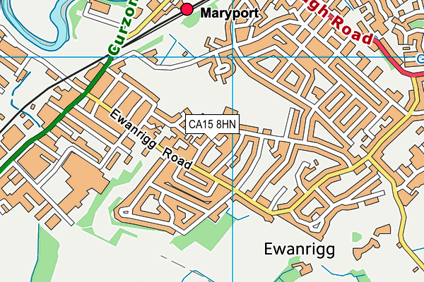 Ewanrigg Junior School map (CA15 8HN) - OS VectorMap District (Ordnance Survey)