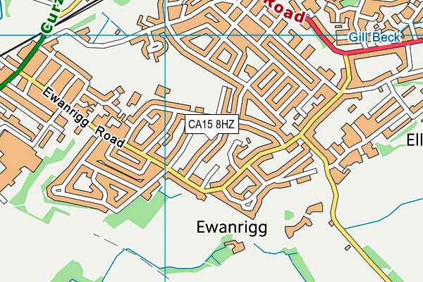 CA15 8HZ map - OS VectorMap District (Ordnance Survey)