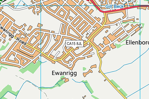 CA15 8JL map - OS VectorMap District (Ordnance Survey)