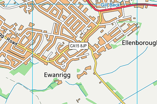 CA15 8JP map - OS VectorMap District (Ordnance Survey)