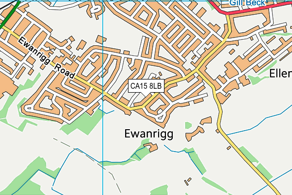 CA15 8LB map - OS VectorMap District (Ordnance Survey)