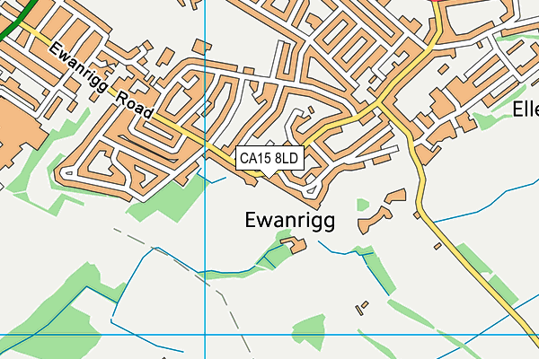 CA15 8LD map - OS VectorMap District (Ordnance Survey)