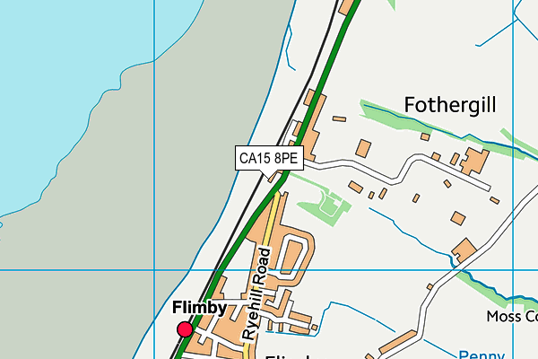 CA15 8PE map - OS VectorMap District (Ordnance Survey)