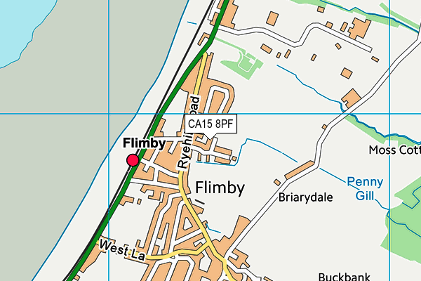 CA15 8PF map - OS VectorMap District (Ordnance Survey)