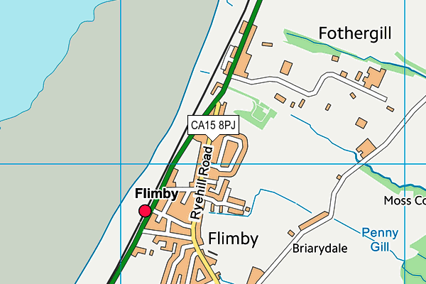 Flimby Primary School map (CA15 8PJ) - OS VectorMap District (Ordnance Survey)