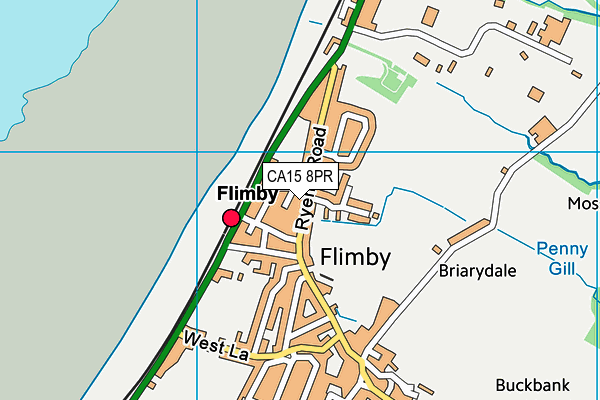 CA15 8PR map - OS VectorMap District (Ordnance Survey)