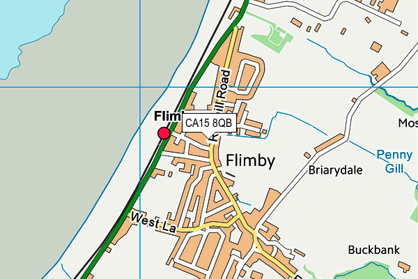 CA15 8QB map - OS VectorMap District (Ordnance Survey)