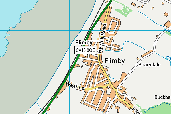 CA15 8QE map - OS VectorMap District (Ordnance Survey)