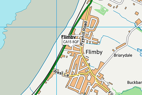 CA15 8QF map - OS VectorMap District (Ordnance Survey)