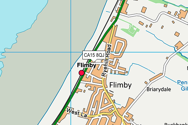 Flimby Playing Field map (CA15 8QJ) - OS VectorMap District (Ordnance Survey)