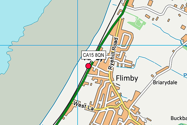 CA15 8QN map - OS VectorMap District (Ordnance Survey)