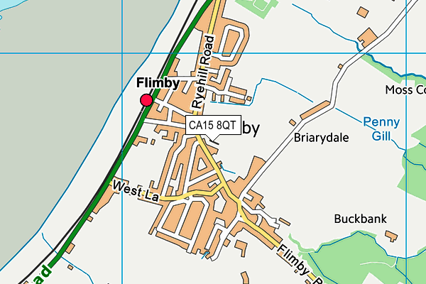 CA15 8QT map - OS VectorMap District (Ordnance Survey)