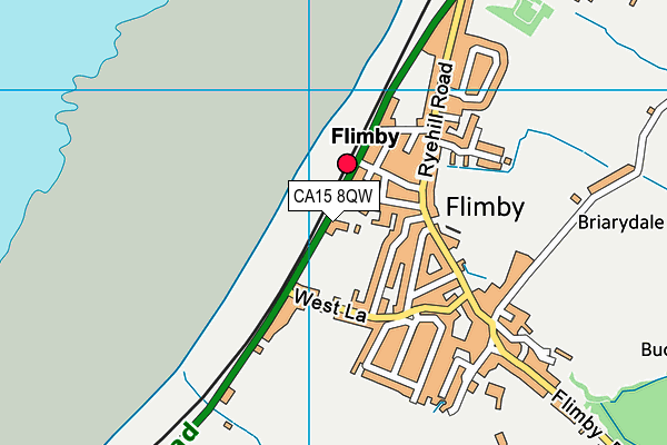 Flimby Amateur Rugby League Football Club map (CA15 8QW) - OS VectorMap District (Ordnance Survey)
