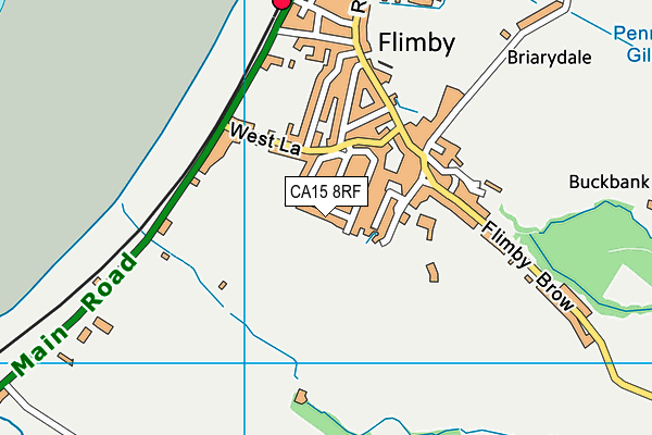 CA15 8RF map - OS VectorMap District (Ordnance Survey)