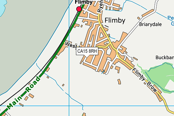 CA15 8RH map - OS VectorMap District (Ordnance Survey)