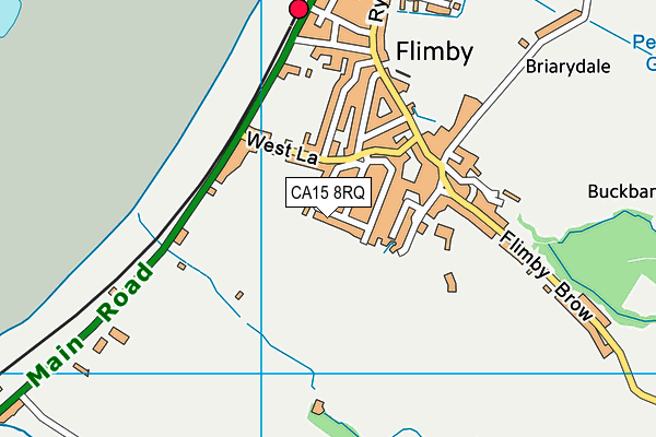 CA15 8RQ map - OS VectorMap District (Ordnance Survey)