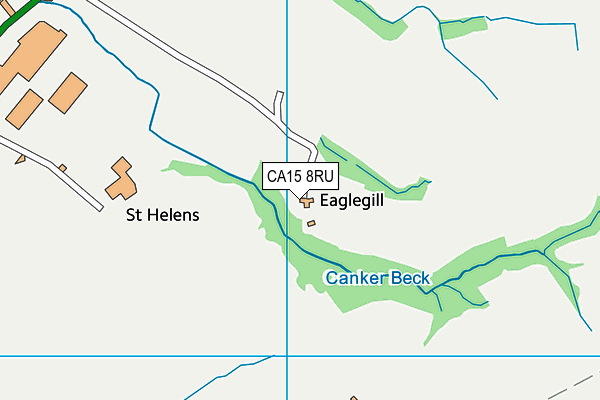 CA15 8RU map - OS VectorMap District (Ordnance Survey)