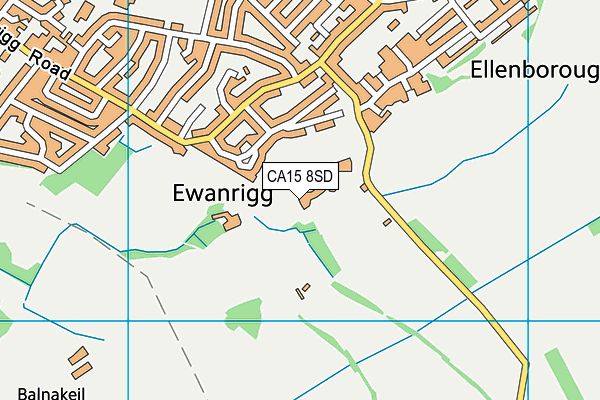 CA15 8SD map - OS VectorMap District (Ordnance Survey)