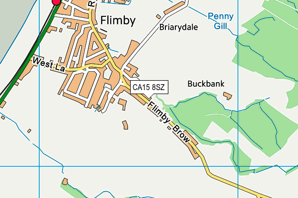 CA15 8SZ map - OS VectorMap District (Ordnance Survey)