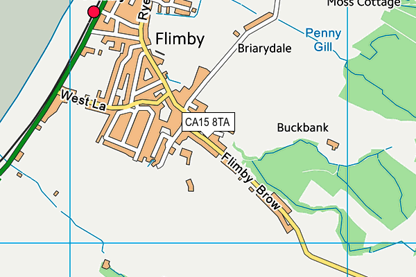 CA15 8TA map - OS VectorMap District (Ordnance Survey)