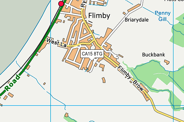 CA15 8TG map - OS VectorMap District (Ordnance Survey)