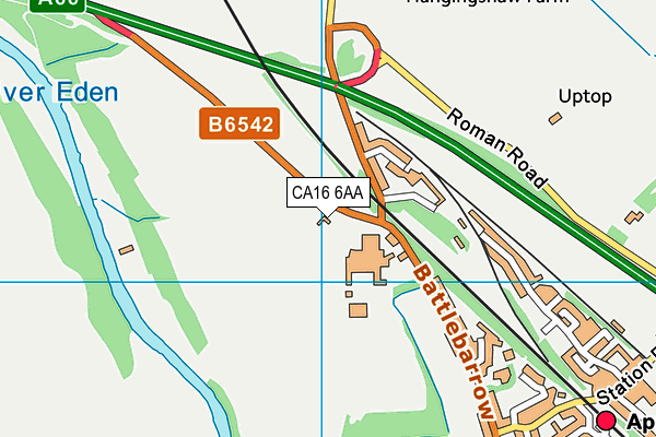 CA16 6AA map - OS VectorMap District (Ordnance Survey)
