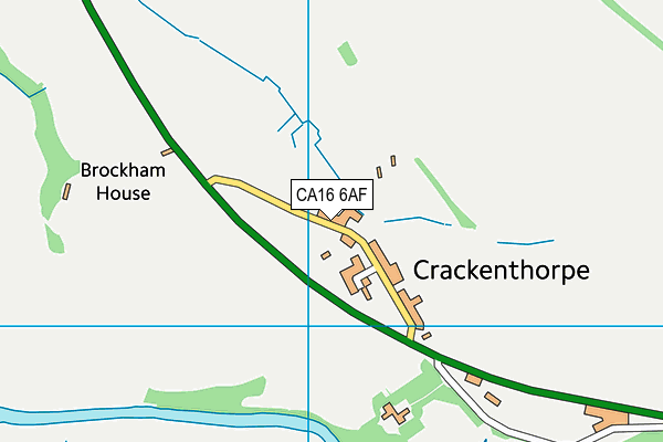 CA16 6AF map - OS VectorMap District (Ordnance Survey)