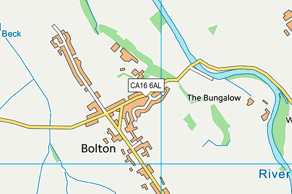 Bolton Memorial Hall map (CA16 6AL) - OS VectorMap District (Ordnance Survey)