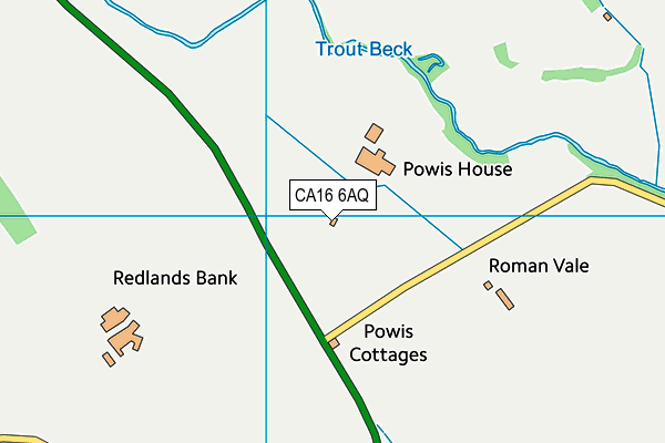 CA16 6AQ map - OS VectorMap District (Ordnance Survey)