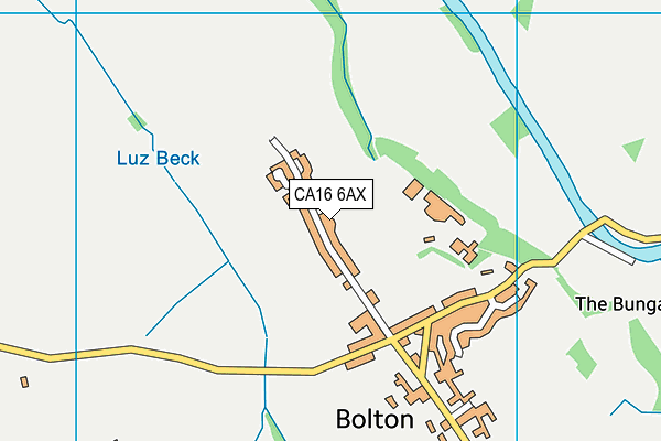 CA16 6AX map - OS VectorMap District (Ordnance Survey)