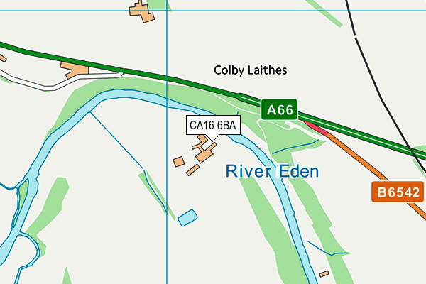 CA16 6BA map - OS VectorMap District (Ordnance Survey)