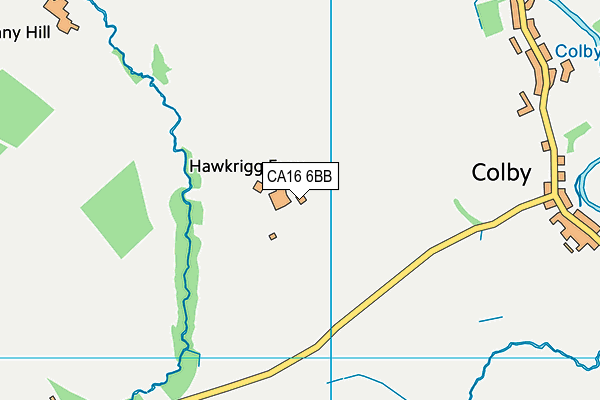 CA16 6BB map - OS VectorMap District (Ordnance Survey)