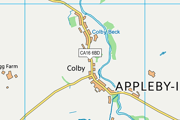 CA16 6BD map - OS VectorMap District (Ordnance Survey)