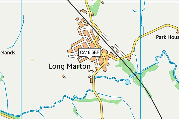 CA16 6BF map - OS VectorMap District (Ordnance Survey)