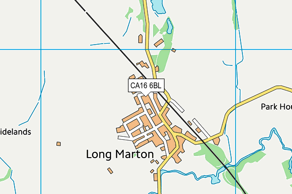 CA16 6BL map - OS VectorMap District (Ordnance Survey)