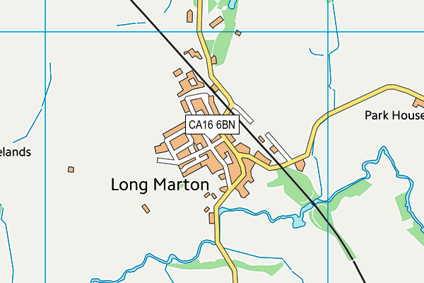 CA16 6BN map - OS VectorMap District (Ordnance Survey)