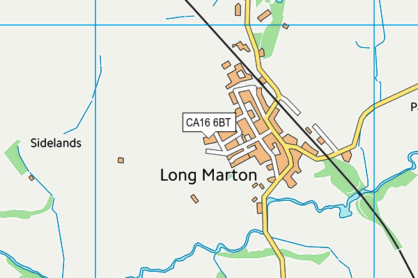 Long Marton School map (CA16 6BT) - OS VectorMap District (Ordnance Survey)