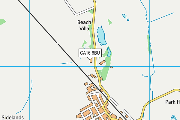 CA16 6BU map - OS VectorMap District (Ordnance Survey)