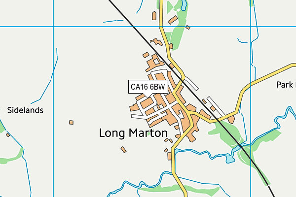 CA16 6BW map - OS VectorMap District (Ordnance Survey)