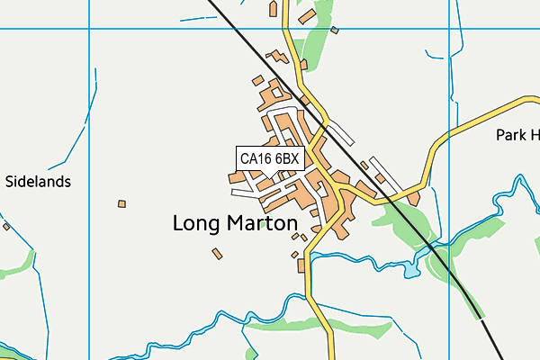 CA16 6BX map - OS VectorMap District (Ordnance Survey)