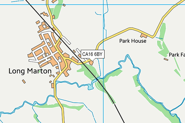 CA16 6BY map - OS VectorMap District (Ordnance Survey)