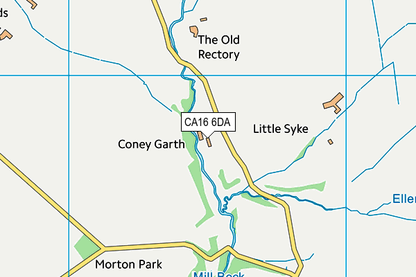 CA16 6DA map - OS VectorMap District (Ordnance Survey)