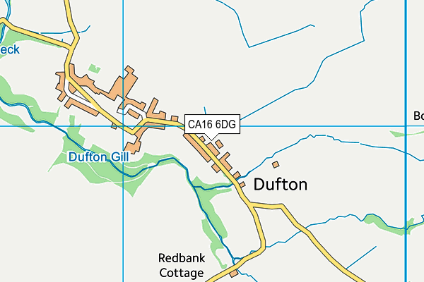 CA16 6DG map - OS VectorMap District (Ordnance Survey)