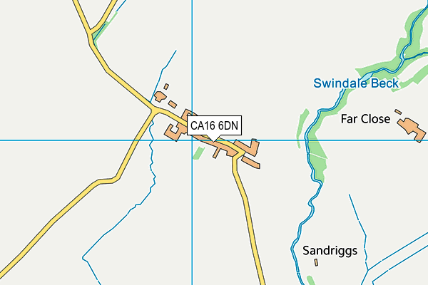 CA16 6DN map - OS VectorMap District (Ordnance Survey)