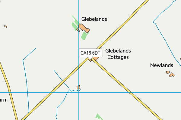 CA16 6DT map - OS VectorMap District (Ordnance Survey)